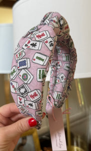 Mahjong print headband
