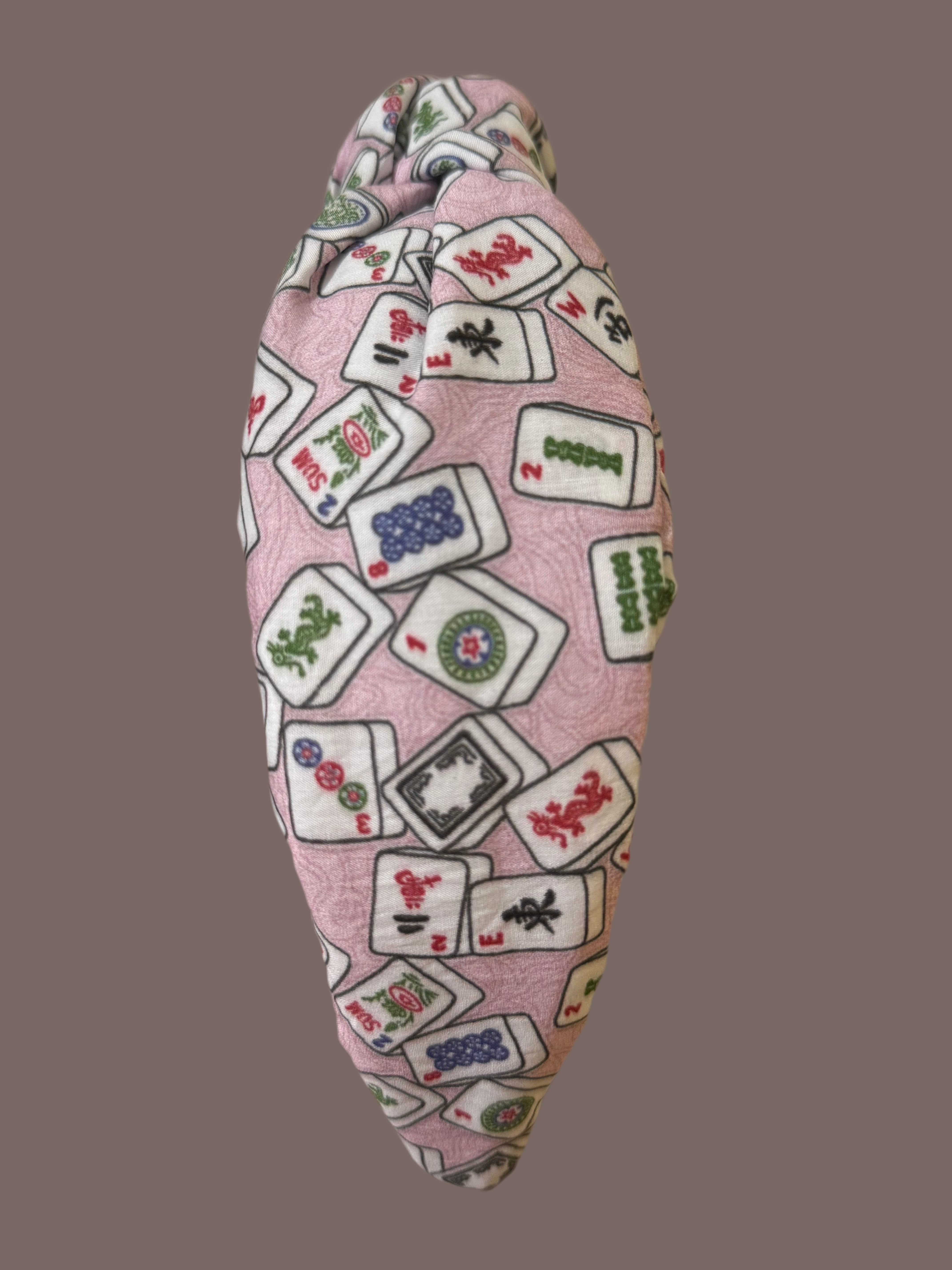 Mahjong print headband