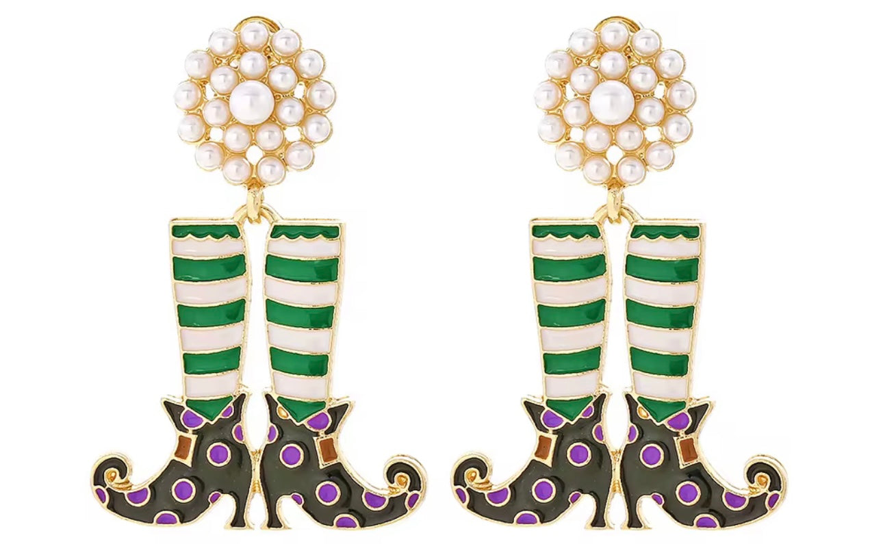 Witch Boot earrings