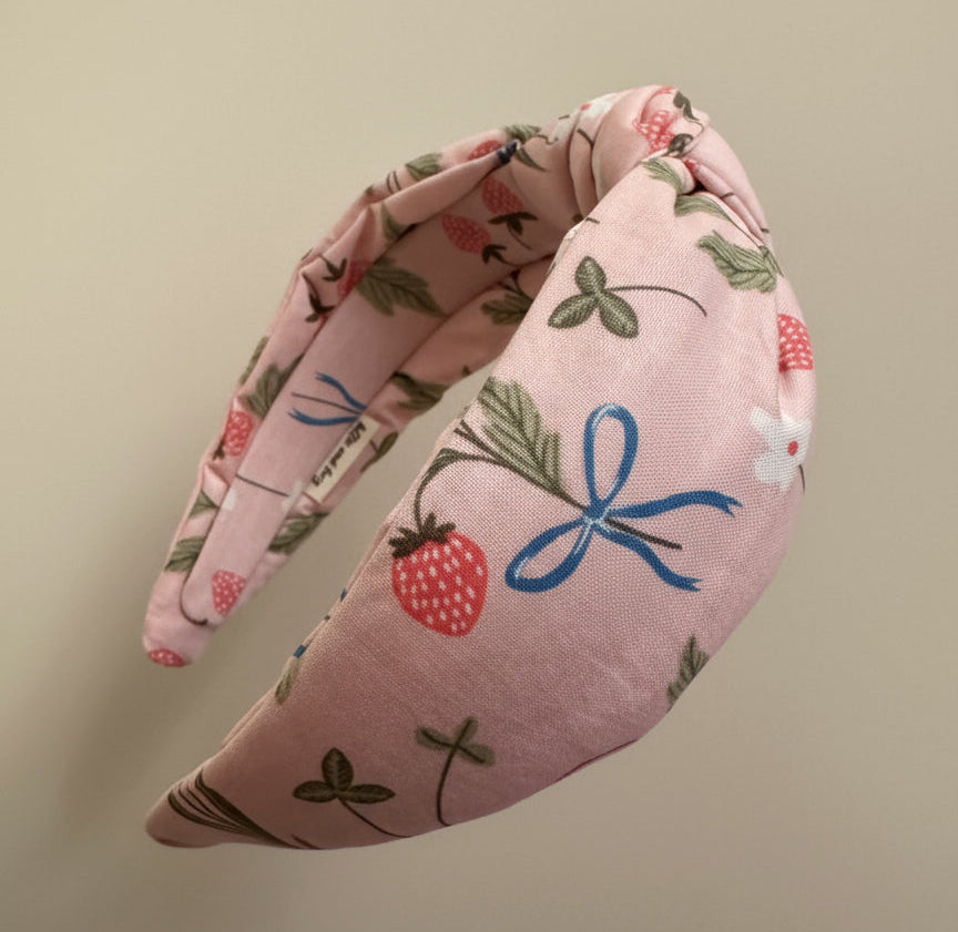 Strawberries and Bows headband