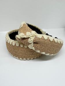 Scalloped Raffia headband