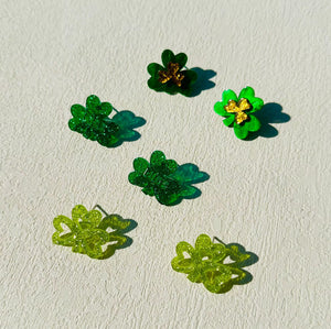 Acrylic Clover studs