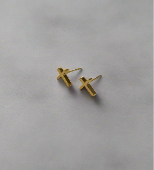 Tiny Cross earrings