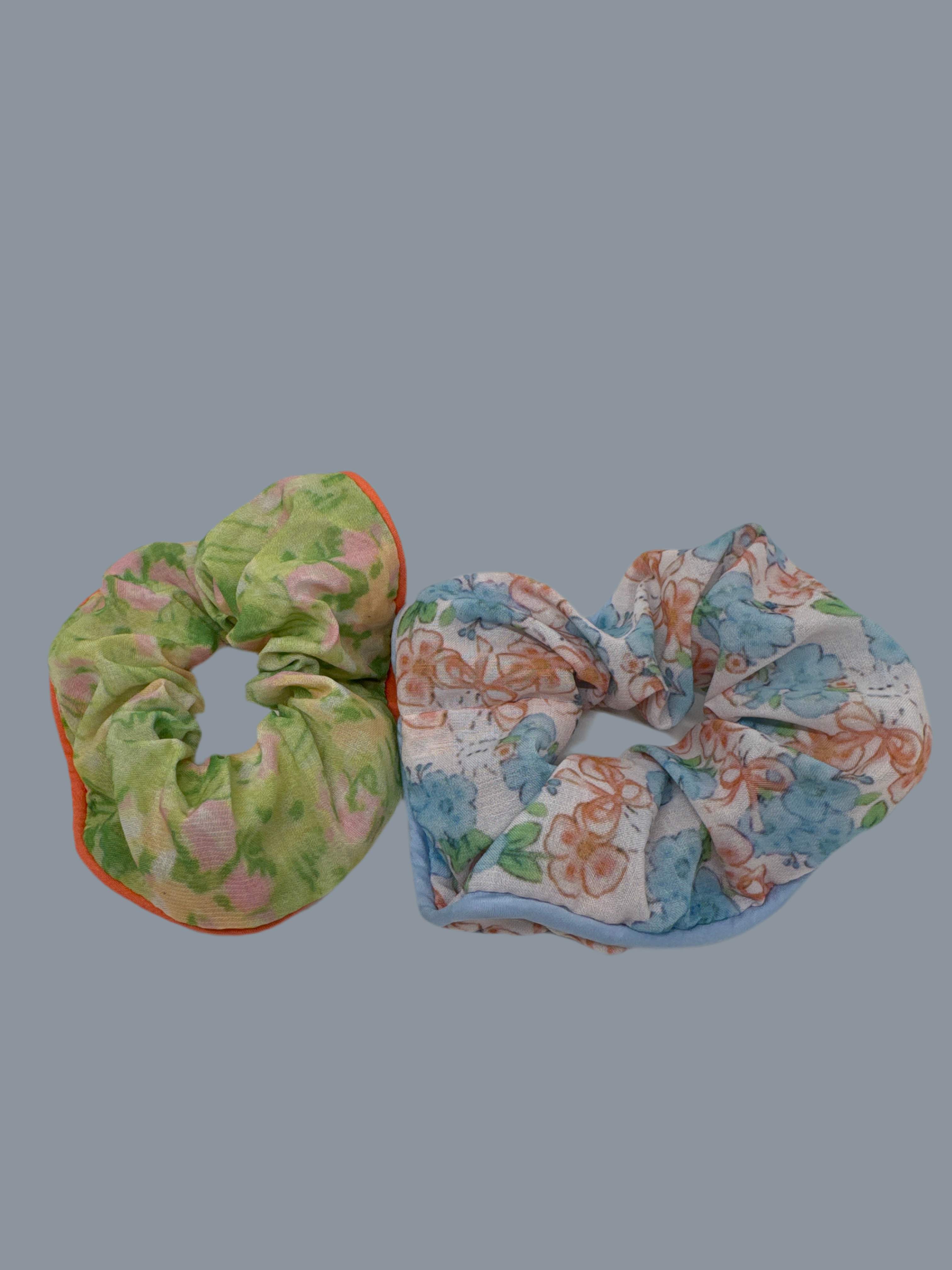 Floral scrunchies