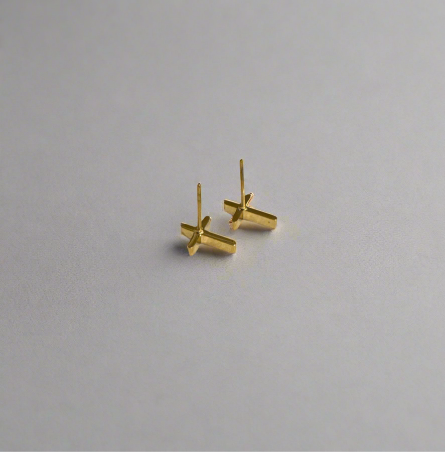 Tiny Cross earrings