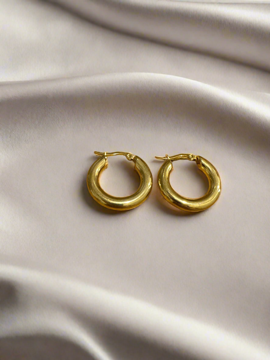 Classic gold hoops