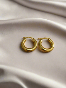 Classic gold hoops