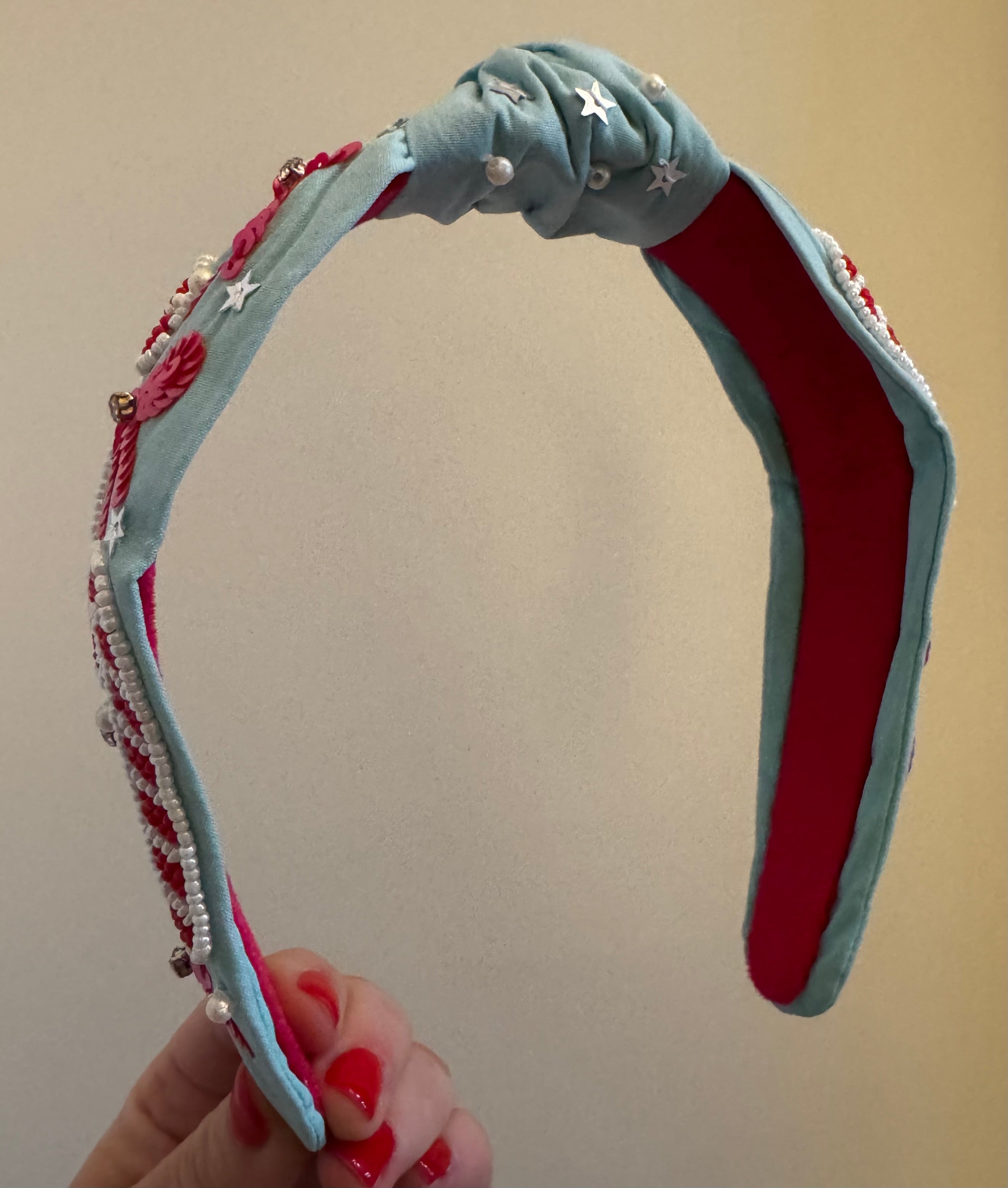 Candy cane headband
