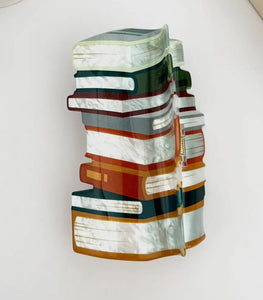 Book Stack hairclip