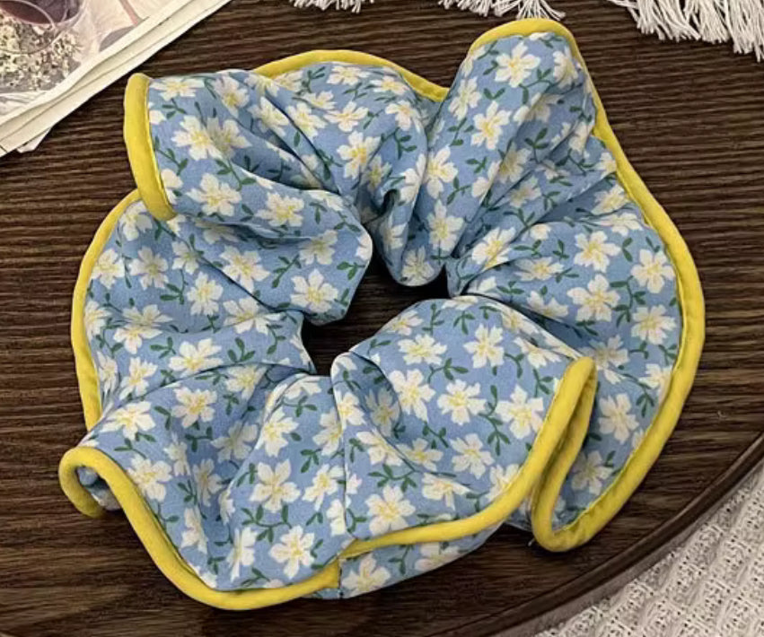 Floral scrunchies