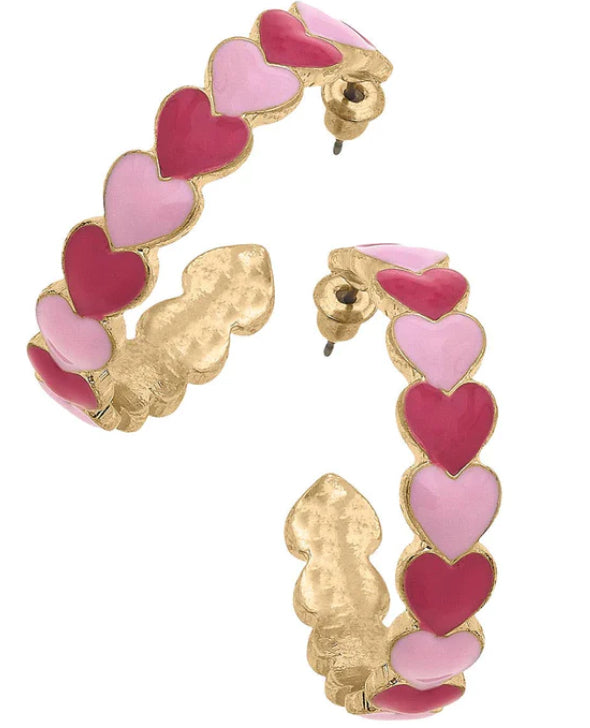 Love Joined heart earrings