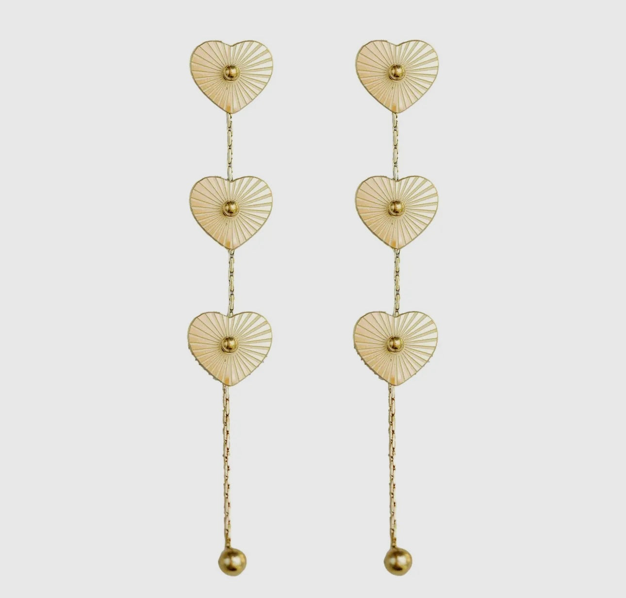 Heart Cascade earrings