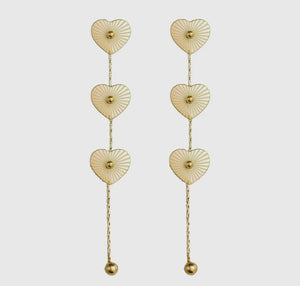 Heart Cascade earrings