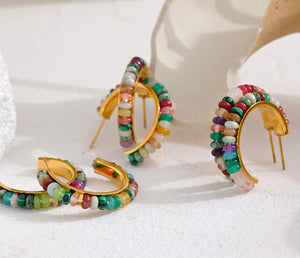 Natural Stone hoops