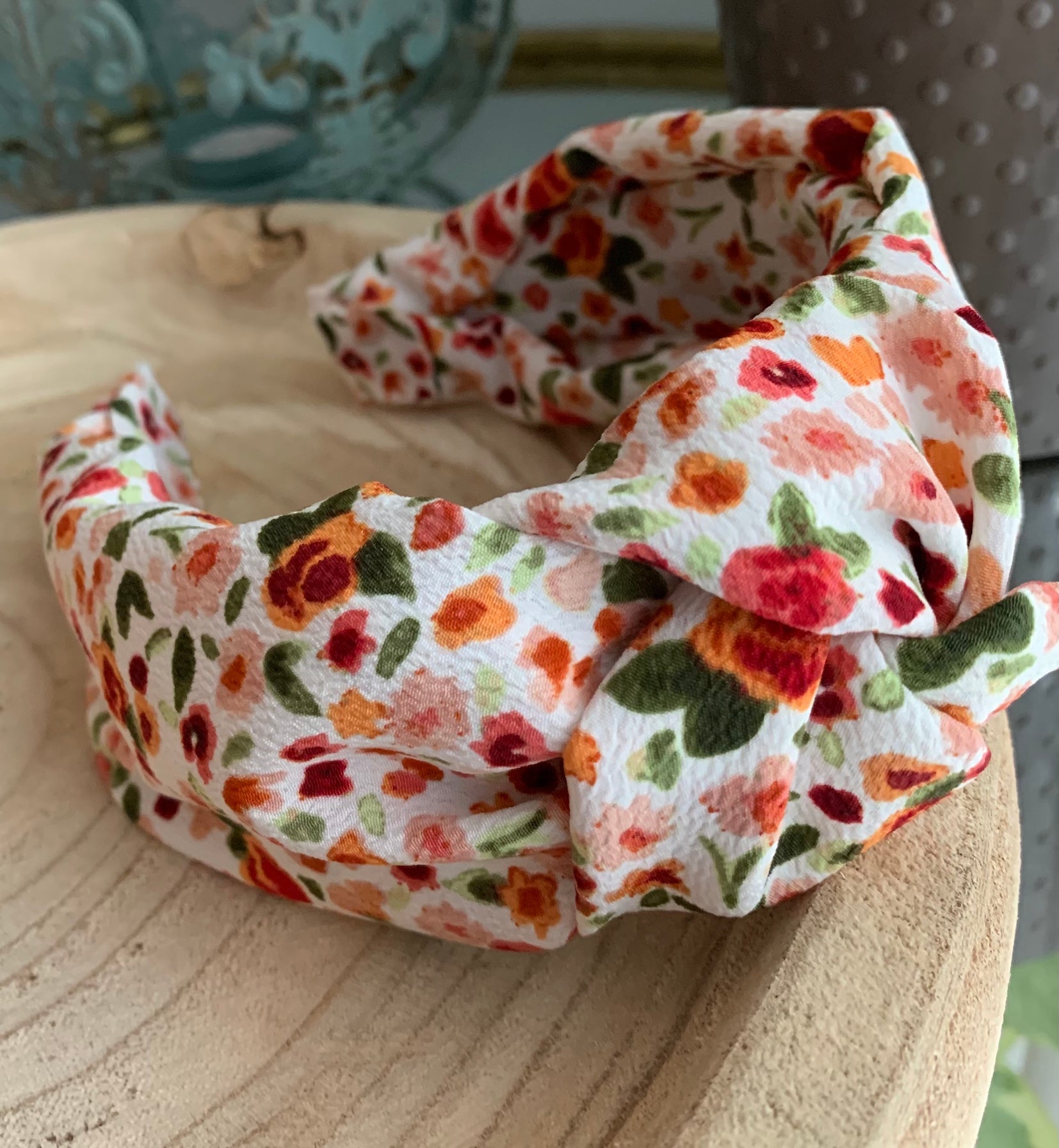 Fall Floral Knotted headband