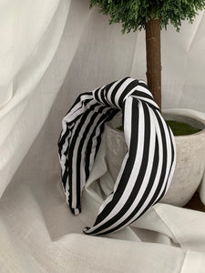 Black and White Stripe headband