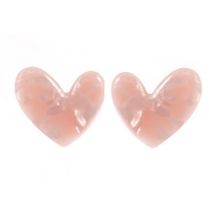 Tortoise Heart Studs