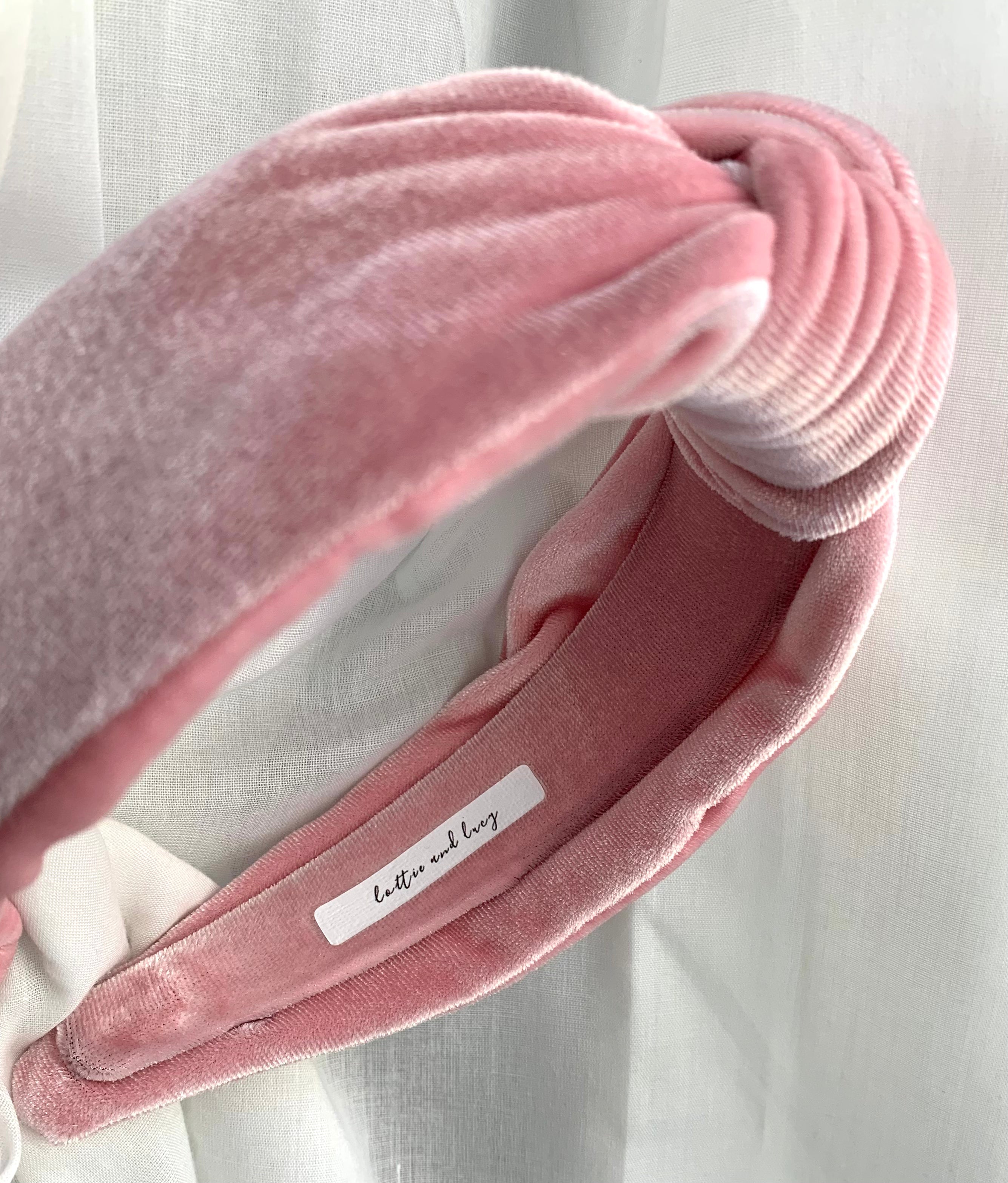 Ballet Pink Velvet headband