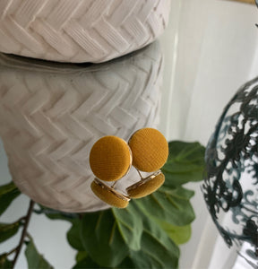 Sunny Marigold button studs